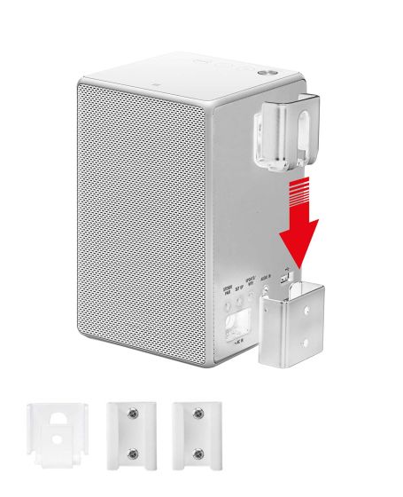 Witte portable muurbeugel voor Sony SRS-ZR5