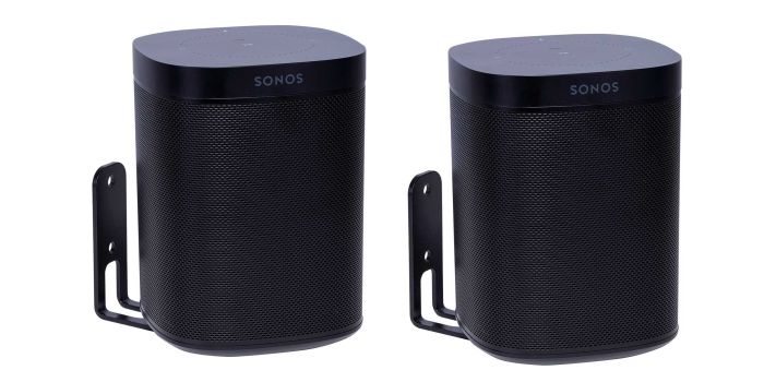 Set van twee zwarte muurbeugels voor Sonos One