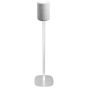 Witte speakerstandaard met Audio Pro A10
