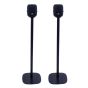 Zwarte speakerstandaard met Apple HomePod