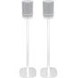 Witte speakerstandaard met LG WK7