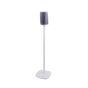 Witte speakerstandaard met Denon HEOS 1