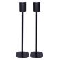 Set van twee speakerstandaards met Sonos One zwart set