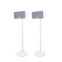 Enkele witte speakerstandaard met Sonos Play 3