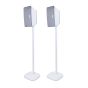 Set van twee witte speakerstandaards met Sonos Play 3 detailfoto