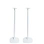 Witte speakerstandaard met Loewe Klang MR1