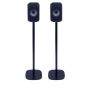 Set van twee speakerstandaards met KEF LSX zwart set