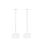 Set van twee witte speakerstandaards met KEF LSX extra aanzicht 2