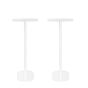 Enkele witte speakerstandaard met Riva Stadium