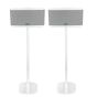Set van twee witte speakerstandaards met Riva Stadium
