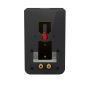Zwarte portable muurbeugel voor Bluesound Duo