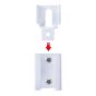 Witte portable muurbeugel voor Bluesound Pulse Flex zonder speaker