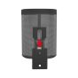 Zwarte portable muurbeugel voor Sonos Play 1 in achteraanzicht