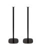 Enkele zwarte speakerstandaard met Amazon Echo 4th gen
