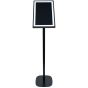 Zwarte speakerstandaard voor Amazon Echo Show 21