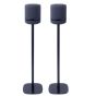 Set van twee speakerstandaards met Amazon Echo Studio zwart set