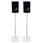 Set van twee speakerstandaards met Audio Pro A28 wit set