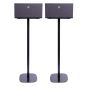 Set van twee zwarte speakerstandaards met Audio Pro Addon C10