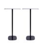 Enkele zwarte speakerstandaard met Audio Pro Addon C20