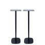 Enkele zwarte speakerstandaard met Audio Pro Addon T3/C3 set