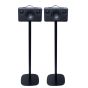 Set van twee zwarte speakerstandaards met Audio Pro Addon C5