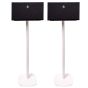 Set van twee witte speakerstandaards met Audio Pro C10