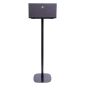Zwarte speakerstandaard met Audio Pro C10