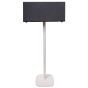 Witte speakerstandaard met Audio Pro C20