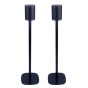 Set van twee zwarte speakerstandaards met B&O BeoPlay M3