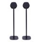 Set van twee zwarte speakerstandaards met B&O BeoPlay S3