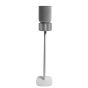 Witte speakerstandaard met B&O Beosound Balance