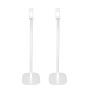 Enkele witte speakerstandaard met Bluesound Pulse Flex