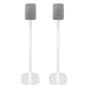 Set van twee speakerstandaards met Bluesound Pulse Flex wit set