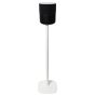 Witte speakerstandaard met Bluesound Pulse M
