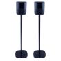 Set van twee zwarte speakerstandaards met Bose Home Speaker 500