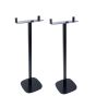 Set van twee zwarte speakerstandaards met Bose SoundTouch 20 detailfoto