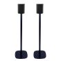 Set van twee zwarte speakerstandaards met Canton Smart Libero