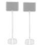 Set van twee speakerstandaards met Denon Home 250 wit set