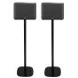 Set van twee speakerstandaards met Denon Home 250 zwart set