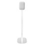 Witte speakerstandaard met Google Nest Audio