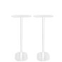 Set van twee witte speakerstandaards met Harman Kardon Citation 300 detailfoto