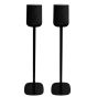 Set van twee zwarte speakerstandaards met Harman Kardon Enchant Speaker
