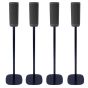 Zwarte speakerstandaard met Harman Kardon Surround 5.1