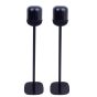 Set van twee zwarte speakerstandaards met Huawei Sound X