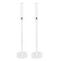 Enkele witte speakerstandaard met Ikea Symfonisk verticaal