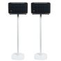 Witte speakerstandaard met JBL Authentics 200