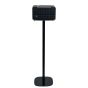 Zwarte speakerstandaard met JBL Authentics 200