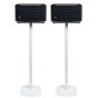 Witte speakerstandaard met JBL Authentics 300