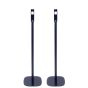 Enkele zwarte speakerstandaard met JBL Control One