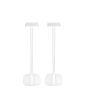 Enkele witte speakerstandaard met KEF LS50